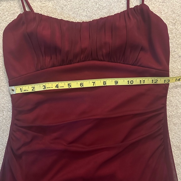 Ruby Rox Red Layered Mesh Dress. - Picture 10 of 16